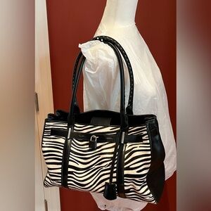 Chic Zebra Print Tote Bag
